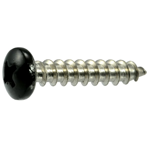Midwest Fastener Sheet Metal Screw, #10 x 1 in, Painted 18-8 Stainless Steel Pan Head Phillips Drive, 100 PK 09103 - main
